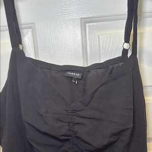 Torrid Black Skater Dress w/Adjustable Straps